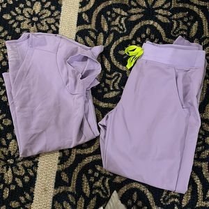 Figs scrub set in Lavender Dew